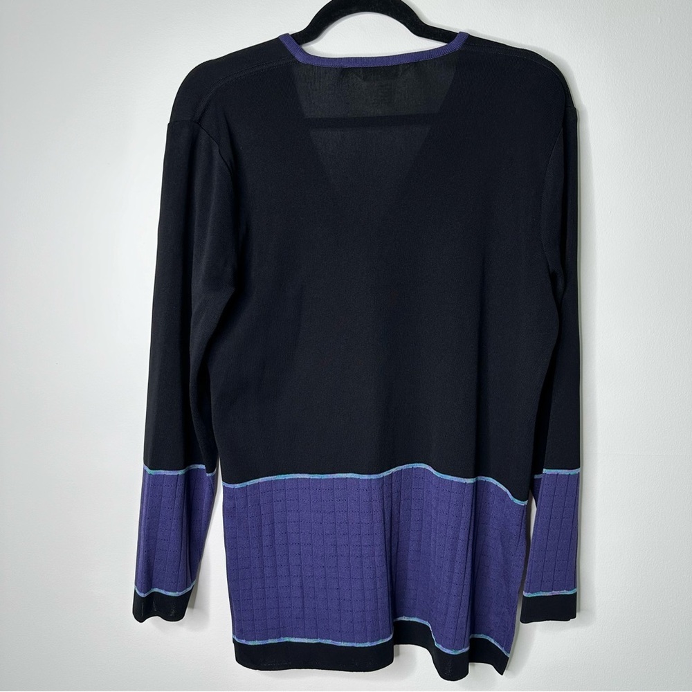 Misook Button Front Cardigan Size Medium - Picture 3 of 6